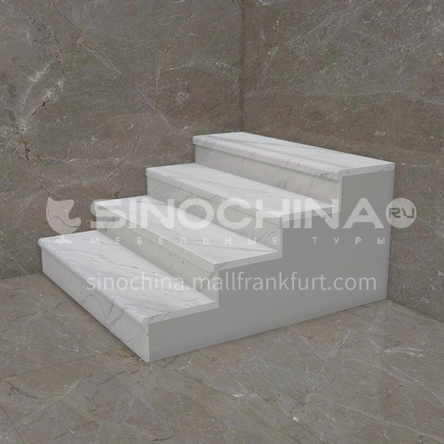 Natural white modern hot-selling marble staircase M-JC95S